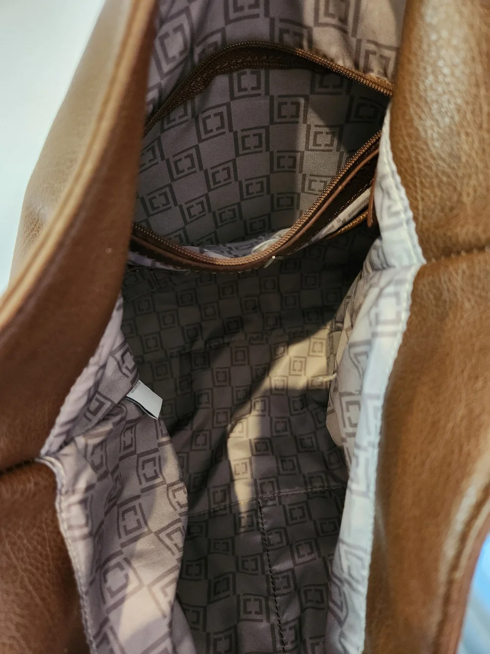Liz Claiborne Brown Braided-Handle Shoulder Bag